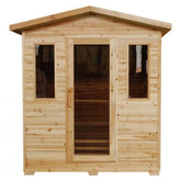 SunRay Grandby Outdoor 3 Person Far Infrared Sauna with Ceramic Heater - HL300D - Backyard Provider